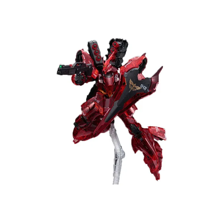 BANDAI RG 1/144 Event Exclusive Mobile Suit Gundam Char's Counterattack Sazabi Multicolor Transparent 13cm Hobby Model-4