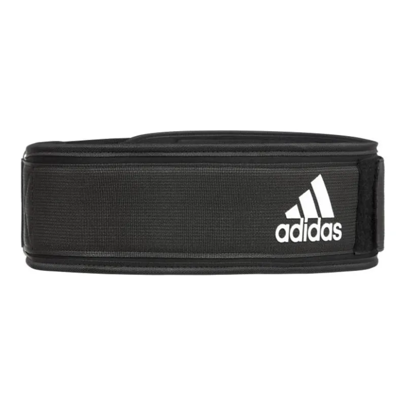 Adidas Back Support Braces Protective Compression Black Nylon Unisex-3