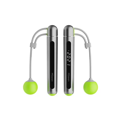YUNMAI Fitness Training Smart Counting Jump Ropes Fitness Crowd PVC Steel Wire Rope ABS Controller Neon Green
