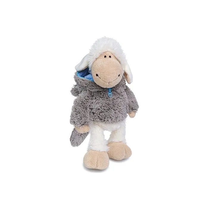 NICI Meow Sheep Collection Jolly Mah Wool Sheep, Gray White Dolls Plush Doll 35cm Height-1