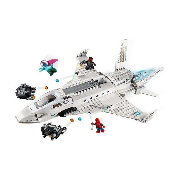 LEGO Super Hero Collection Marvel, Spider Man, Iron Man Fighter, And Drone Attacks Building Blocks 76130-1