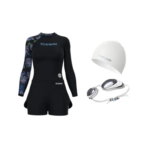 TOSWIM Swimming Sets Polyamide, Elastane Swimming Pool, Surfing Women's M L XL 2XL 3XL