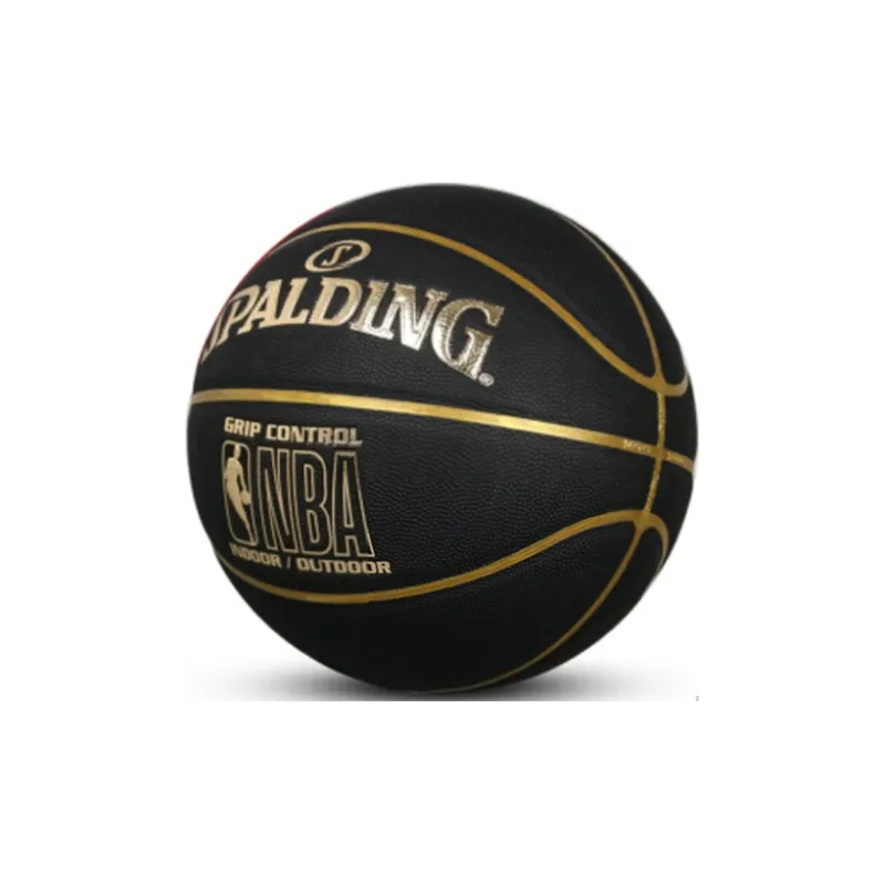 SPALDING Trend Series PU Basketball Black Gold Size 7 Ball Competition Training Unisex-2