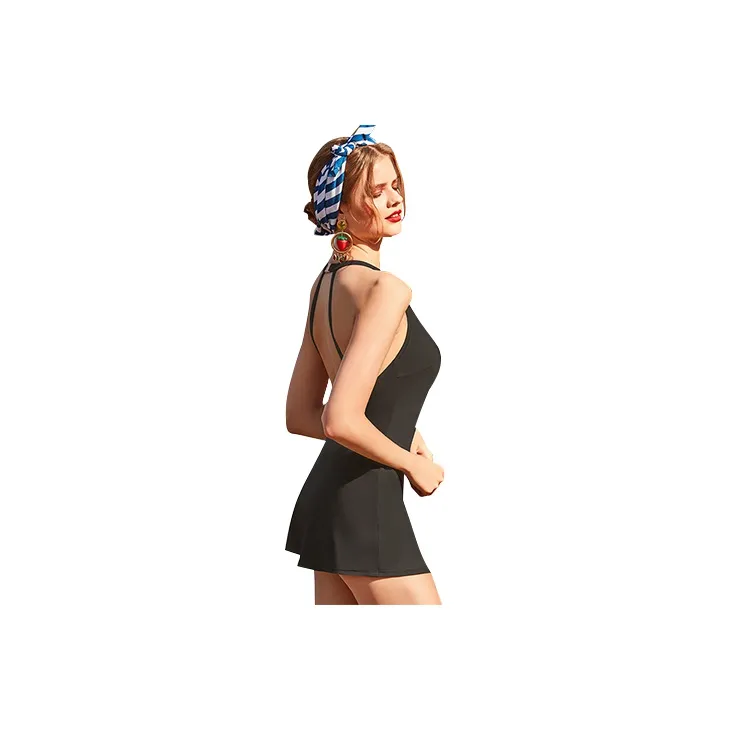 BALNEAIRE Little Black Dress Swim Dresses & Skirts Women's Black-3