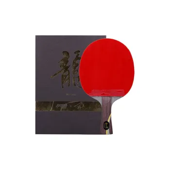 DHS Ping Pong Paddles All Wood With Carbon Fiber Red Black