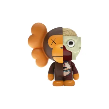 BAPE X KAWS Dissected Milo Vinyl Figure Brown
