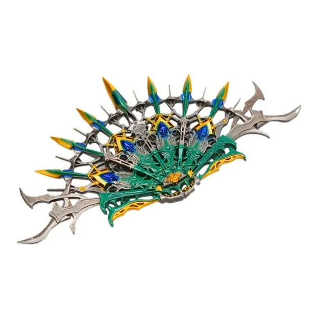 Spiritual Creations Soul Land, Weapon, Fuguo Tanglian, Seven Treasure Crystal Pagoda, Peacock Feather Model Accessories-1