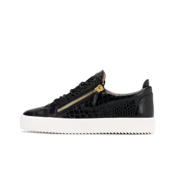 Giuseppe Zanotti Frankie Crocodile Effect Low-Top Sneakers