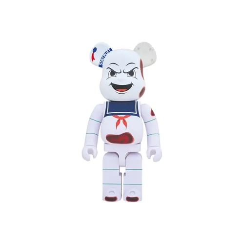 BE@RBRICK X Ghostbusters Stay Puft Marshmellow Man Angry Face White