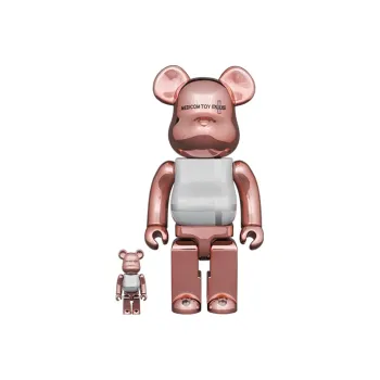 BE@RBRICK MEDICOM TOY PLUS PINK GOLD CHROME Ver. 100%+400% Unisex