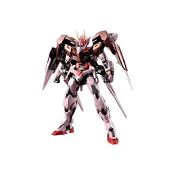 BANDAI MG Mobile Suit Gundam 00 GN 0000 00 Gundam Enhanced Module Tri Red Mode Model Kits 18cm