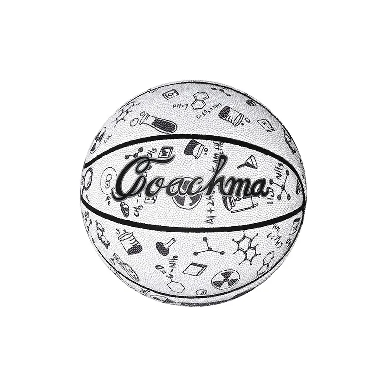 COACHMA Maubry Reflective Collection Maubry Light-Up Collection PU Basketball White Size 7 Training Unisex-2