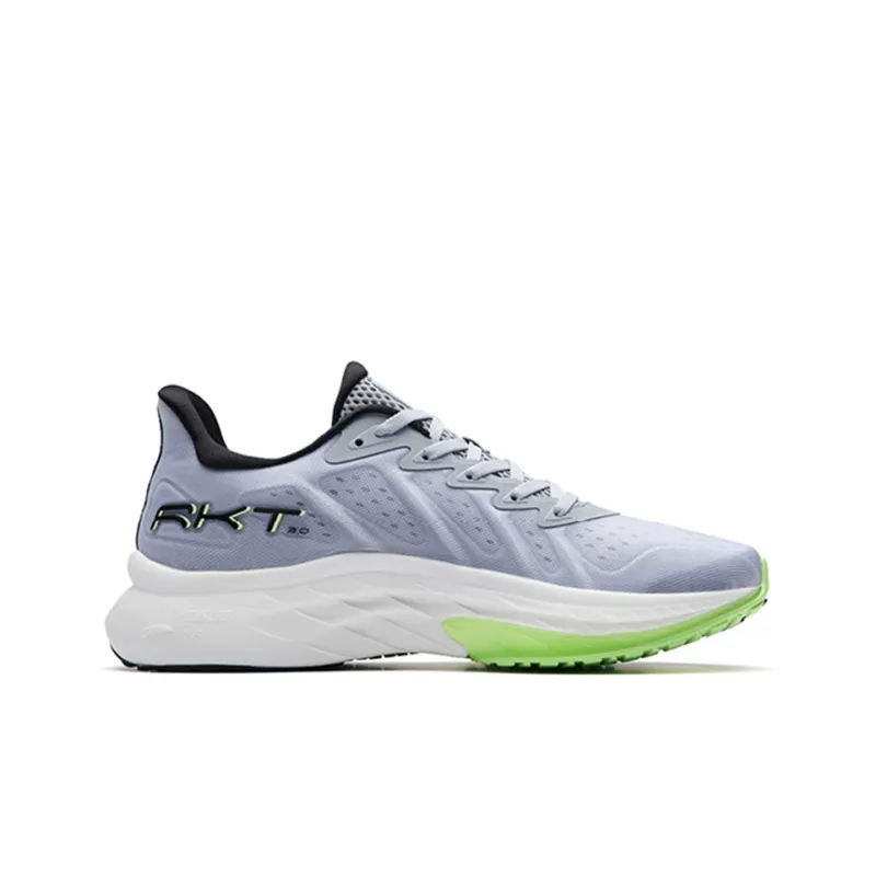 Anta Cushioned Anti-Slip Wear-Resistant Breathable Lightweight Low-Top Running Shoes Men's Gray Black-1