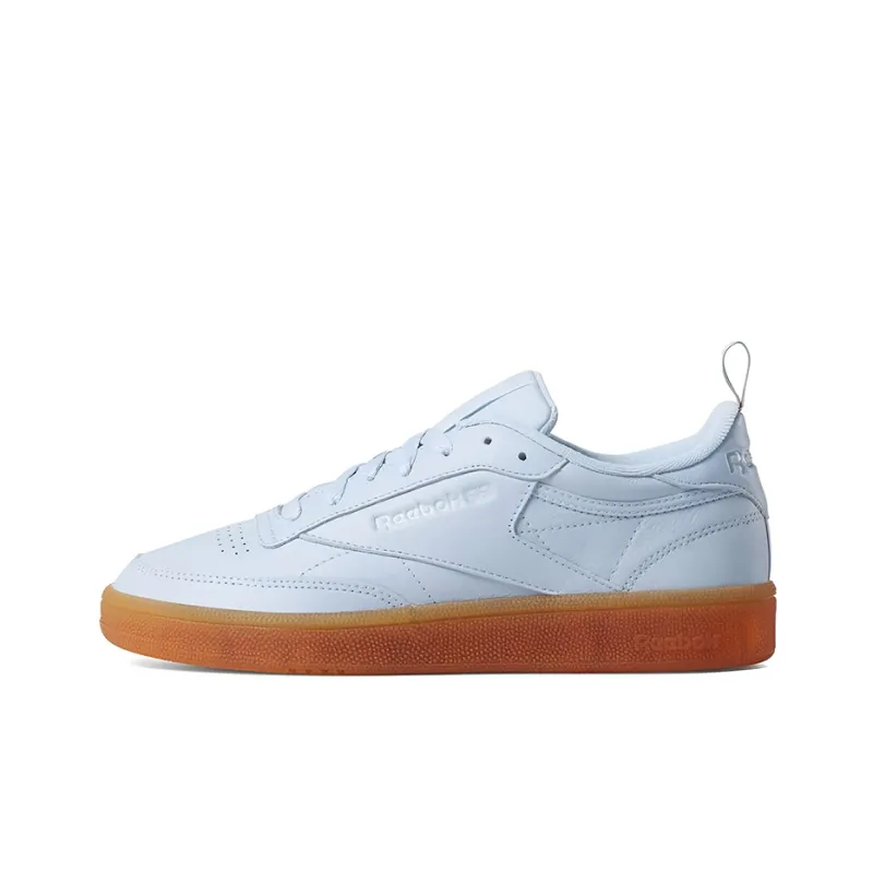 Reebok Club C Skateboard Shoes Women's Low-Top Light Blue-0