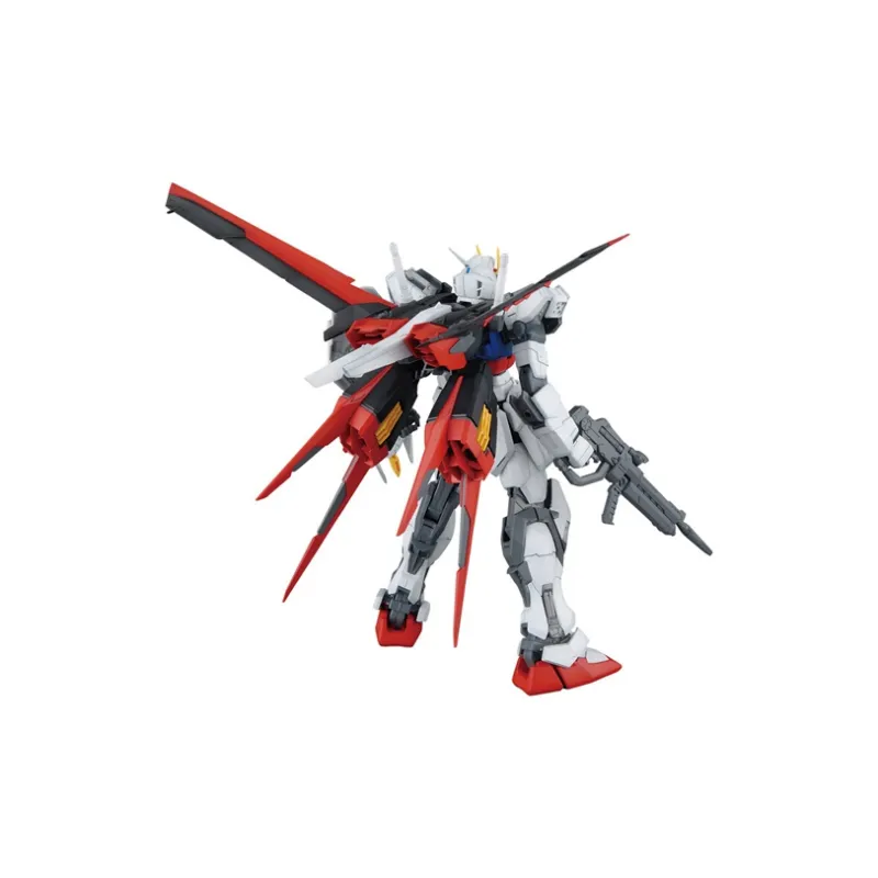 BANDAI MG 1 100 Mobile Suit Gundam SEED Strike Gundam, Air Combat Backpack Model Kits 18cm-3