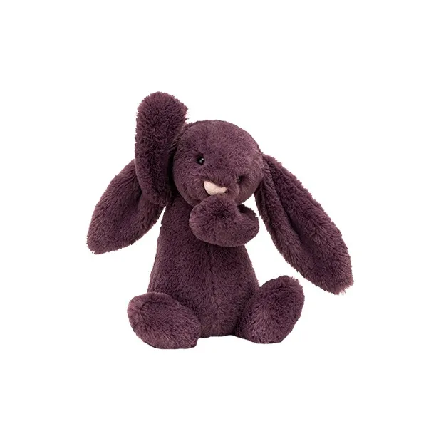 JELLYCAT Bashful Plum Bunny Stuffed Animal-0