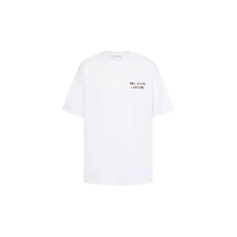 GALLIANO LANDOR SS22 T Shirt Unisex White-1
