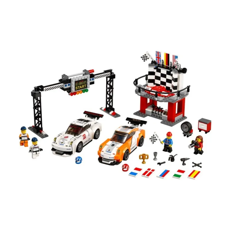 LEGO Super Racing Collection Porsche 911 GT Finish Line Building Blocks 301 600 75912-1