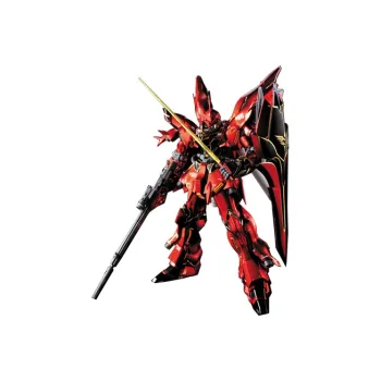 BANDAI MG 1 100 Mobile Suit Gundam Unicorn MSN 06S Sinanju Plated Version Model Kits 18cm