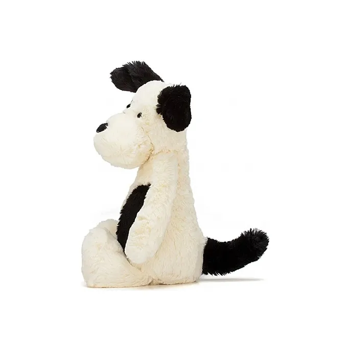 JELLYCAT Bashful Black & Cream Puppy Stuffed Animal-1