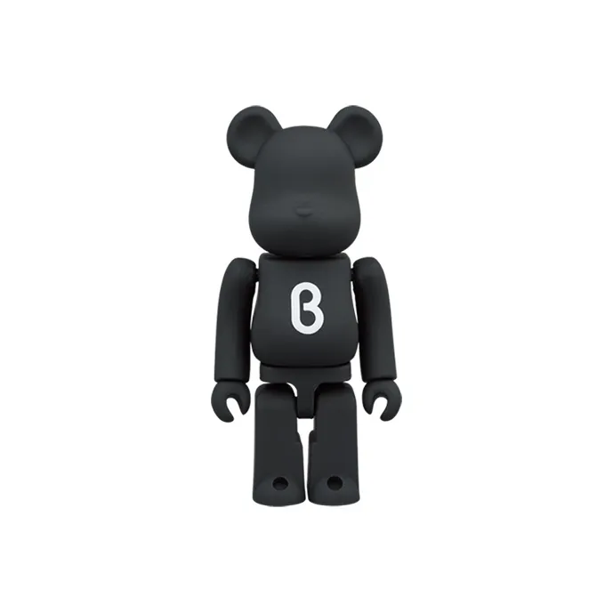 BE@RBRICK B8ta Matte Black Hang Tag Box 100%-0
