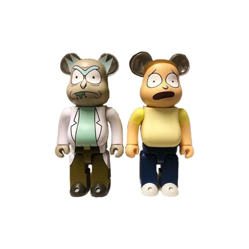 BE@RBRICK 400% Bait Rick And Morty & Rick Trendy Figures 28cm