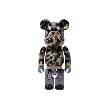 BE@RBRICK X Medicom 1st Camo Shark Superalloy Chogokin BE@RBRICK Yellow
