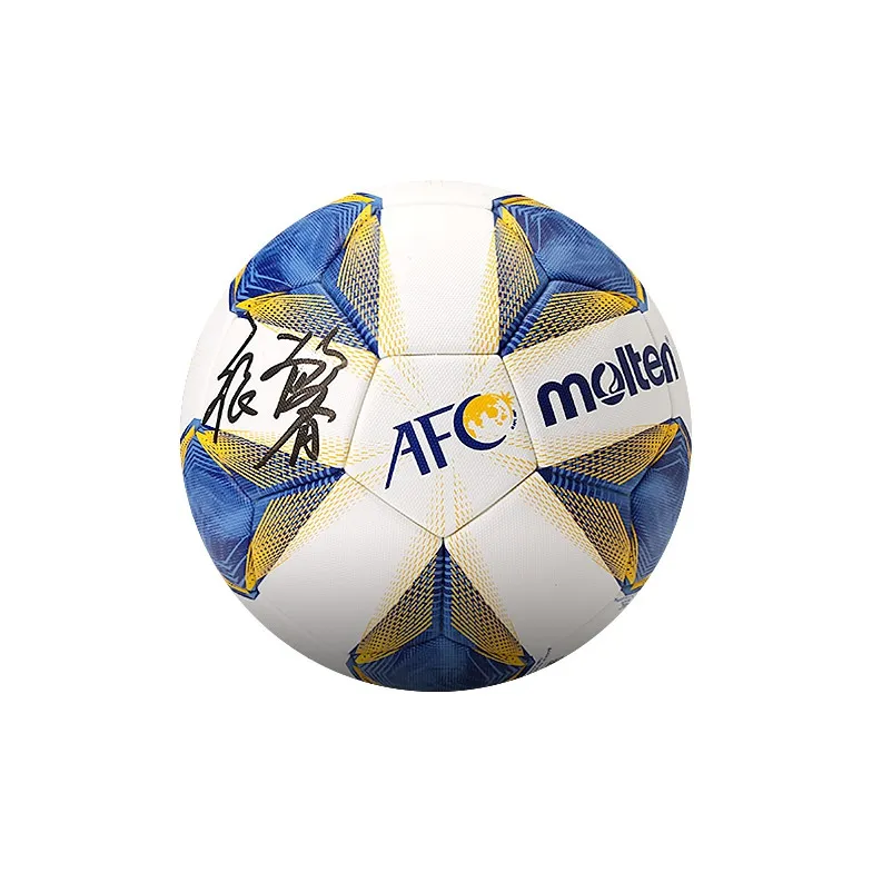 Molten Size 5 Soccer PU Seamless Thermal bonding Unisex Blue White-6