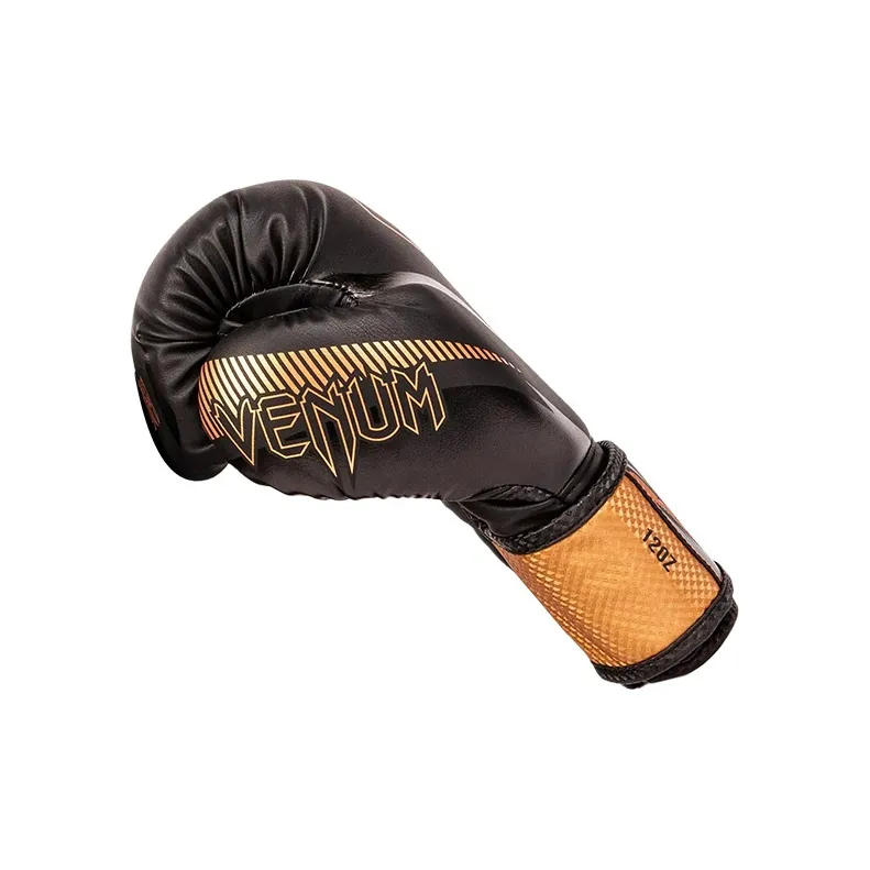 VENUM Venom Imperator Collection Boxing Gloves PU Competition Unisex Black Orange-2