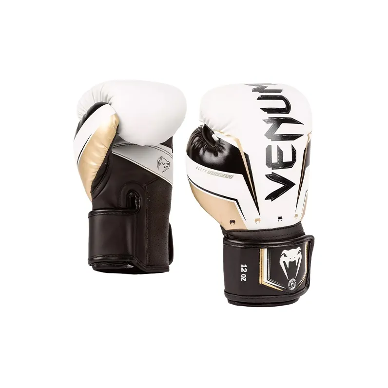 VENUM Boxing Gloves PU Training, Kickboxing, Competition Unisex White-0