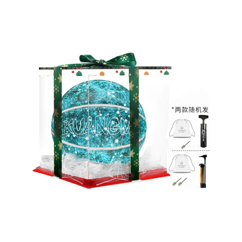 Kuangmi Shining Constellation Series PU Basketball Green Size 7 Ball Training Unisex-6