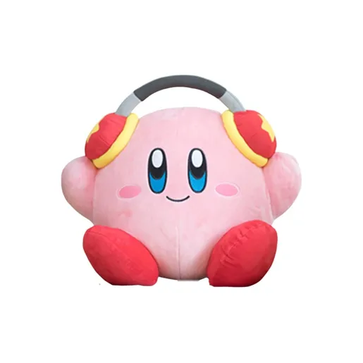 BANPRESTO A Reward Model A Kirby Kirby Wearing Headphones Dolls Plush Doll 25cm High-0