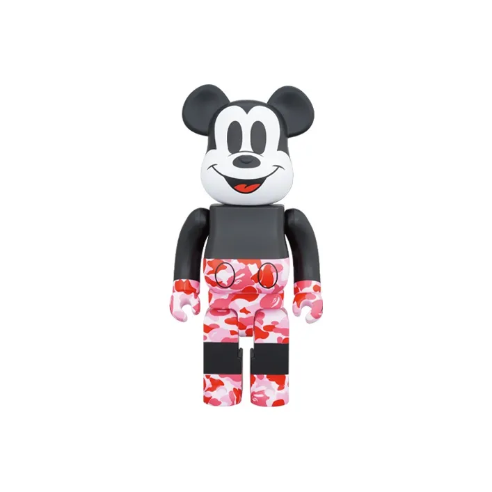 BE@RBRICK x BAPR 400%100% Mickey MOUSE Trendy Figures 7cm/28cm-2