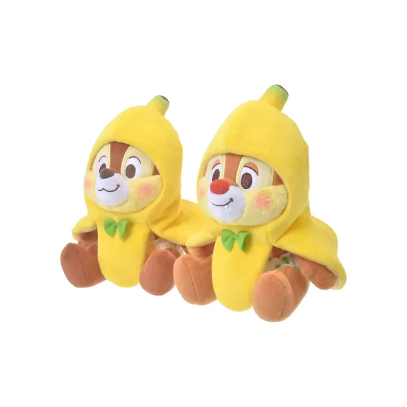 Disney Banana Disney Figure Print Chip 'N Dale Dolls Plush Doll 17cm Height-1