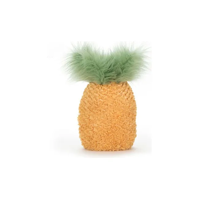 JELLYCAT Gourmet Collection Fruit Mini Pineapple Yellow Dolls Plush Doll 25cm High-2
