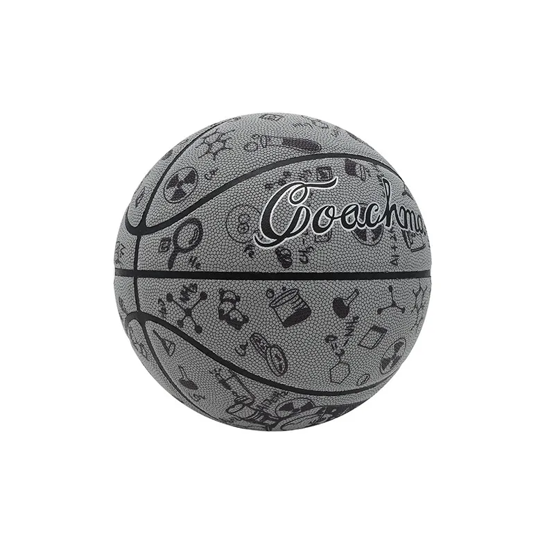 COACHMA Maubry Reflective Collection Maubry Light-Up Collection PU Basketball White Size 7 Training Unisex-5