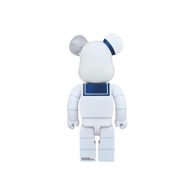 BE@RBRICK Stay Puft Marshmallow Man White Chrome Ver.-1