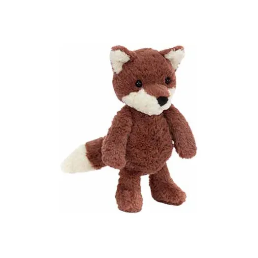 JELLYCAT Forest Animal Collection Fox, Tom Bottaftoft Ginger Yellow Dolls Plush Doll 20cm High-0