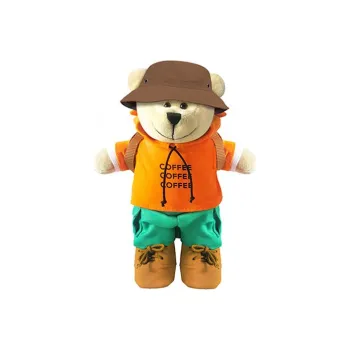 Starbucks Plush Camping Bear Brown Dolls Plush Doll