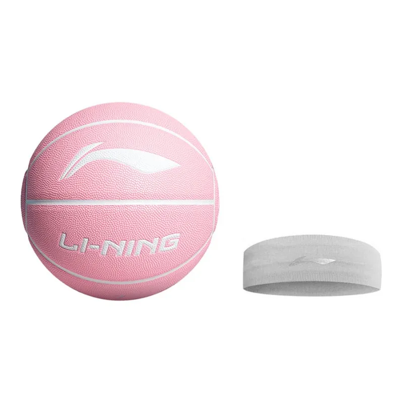 LiNing Badfive PU Basketball Pink Size 7 Training Unisex-12