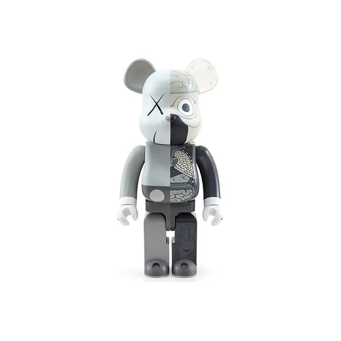 Bearbrick Kaws Dissected Grey-1