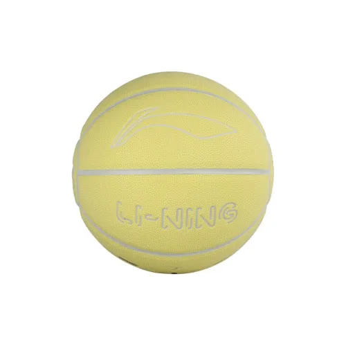 LiNing Badfive PU Basketball Yellow Size 7 Ball Glow in The Dark Training Unisex