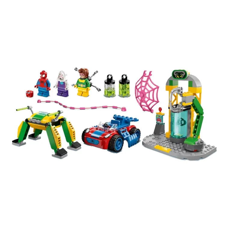 LEGO Marvel, Spider Man Collection, Spider Man Vs. Dr. Octopus Laboratory Building Blocks 131 Pcs 10783-1