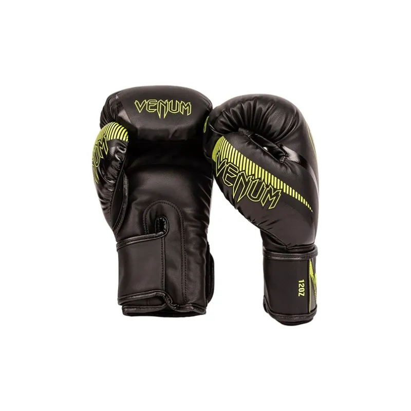 VENUM Venom Imperator Collection Boxing Gloves Pu Leather Sanda, Kickboxing, Competition, Training Unisex Neon Green-1