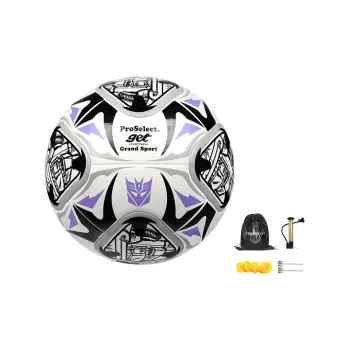 ProSelect Transformer Collection Size 4 Soccer TPU Unisex Silver Black Purple
