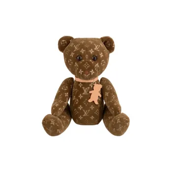 LOUIS VUITTON Doudou Re Addiction Teddy Bear Brown