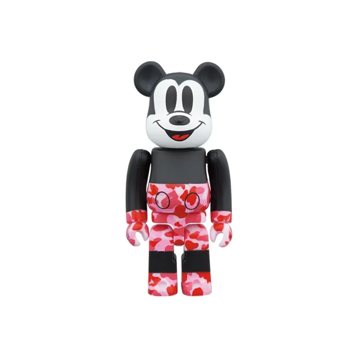 BE@RBRICK x BAPR 400%100% Mickey MOUSE Trendy Figures 7cm/28cm-1