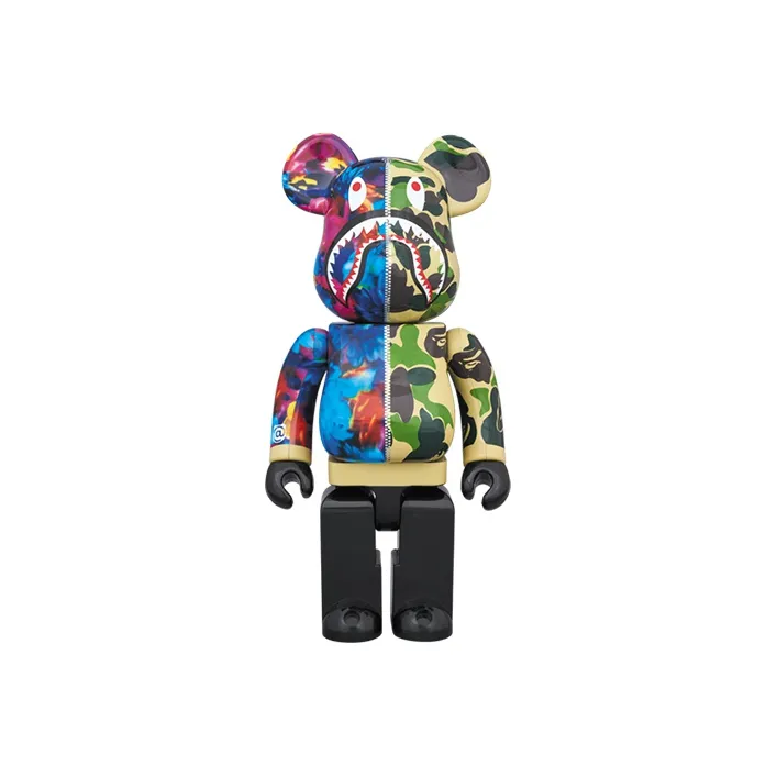 Bearbrick X Bape X Mika Ninagawa Shark Green-2