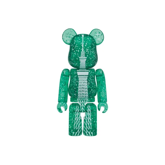BE@RBRICK Tokyo Sky Tree Tokyo Skytree Christmas 2 Pack Set Red Green Hang Tag Box 100%-3