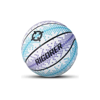 RIGORER Pixel Collection PU Basketball Blue Purple White Size 7 Training Unisex